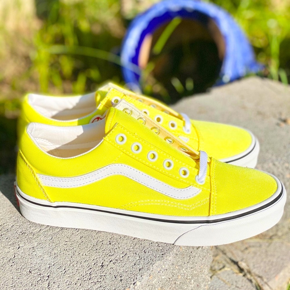 New Vans old school (neon) lemon tonic/Wht